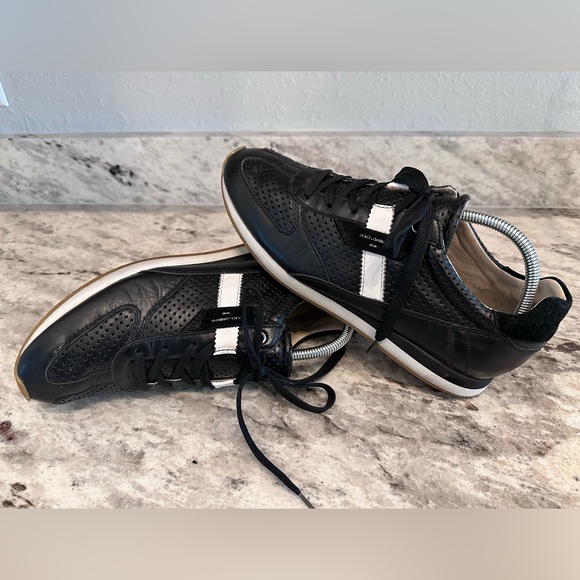 DOLCE & GABBANA Leather Colorblock Pattern Sneakers Sz 8.5 - Picture 2 of 10